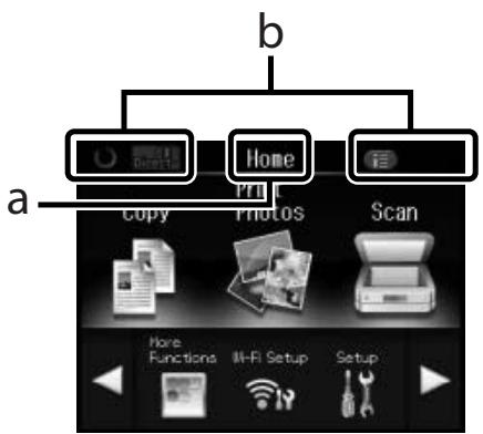 EPSON XP950 - Utilisation de l'écran LCD - 1