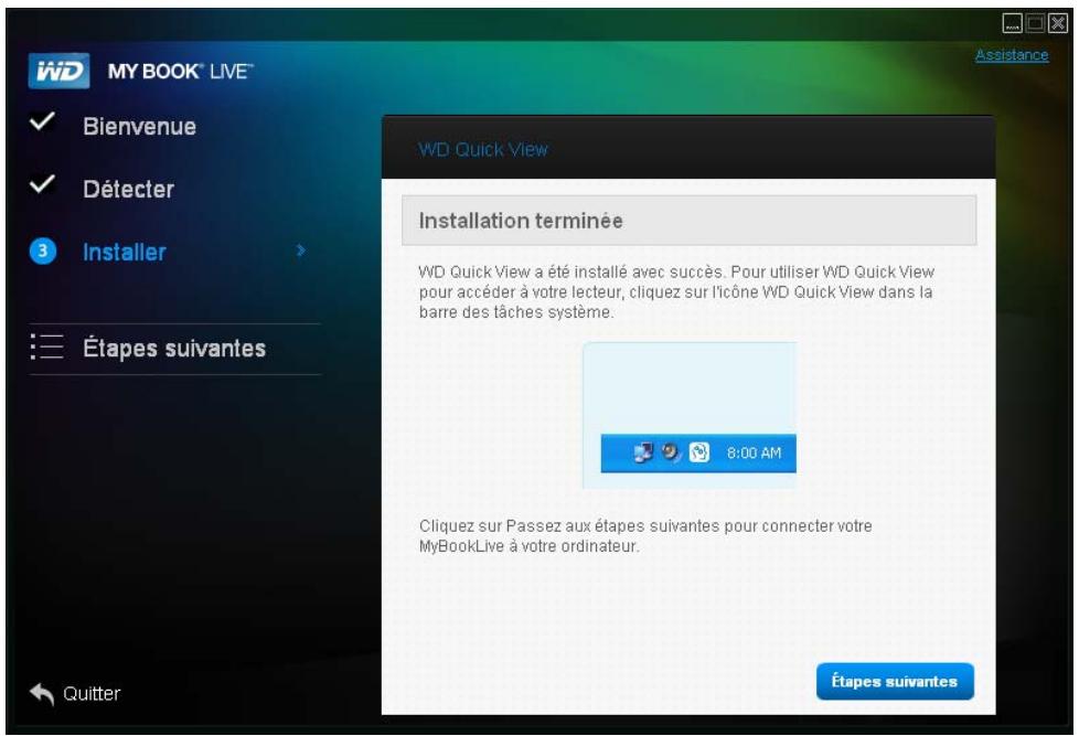 WESTERN DIGITAL MY BOOK LIVE, MY BOOK LIVE DUO - Étape 2 : installer WD quick view - 3