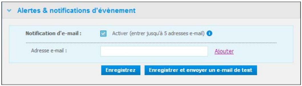 WESTERN DIGITAL MY BOOK LIVE, MY BOOK LIVE DUO - Alertes & notifications d'évènement - 1