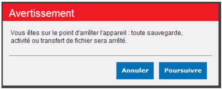 WESTERN DIGITAL MY BOOK LIVE, MY BOOK LIVE DUO - Avertissement! ne pas débrancher le lecteur pendant l'arrêt ou le redémarrage. - 5