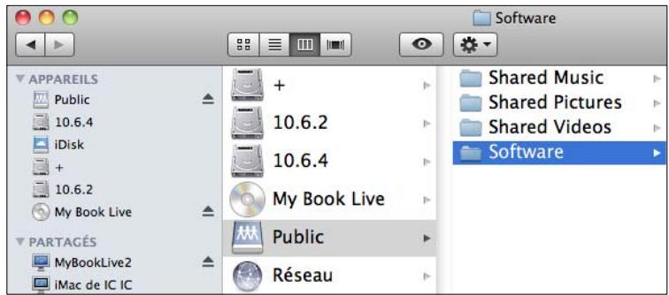 WESTERN DIGITAL MY BOOK LIVE, MY BOOK LIVE DUO - Utiliser finder pour ouvrir le dossier public - 2