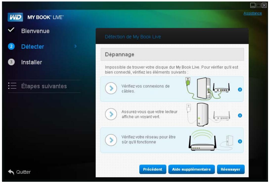 WESTERN DIGITAL MY BOOK LIVE, MY BOOK LIVE DUO - Connexion et dépannage - 2