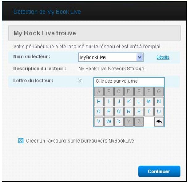 WESTERN DIGITAL MY BOOK LIVE, MY BOOK LIVE DUO - Étape 1 : détection du lecteur my book live - 4