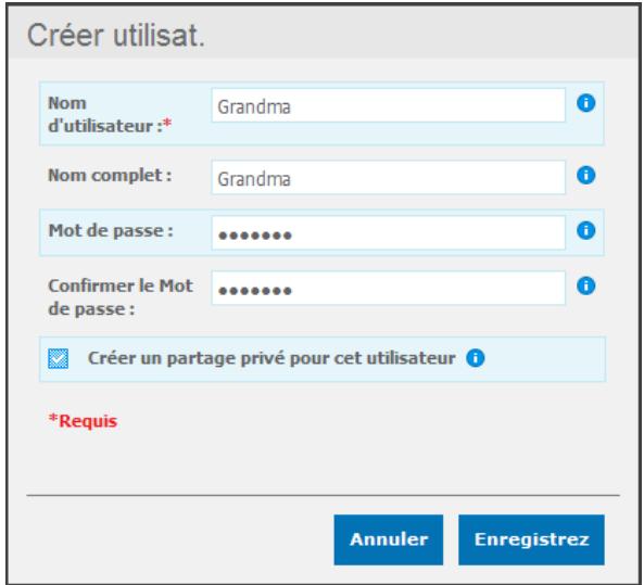 WESTERN DIGITAL MY BOOK LIVE DUO - Création d'un nouvel utilisateur - 2