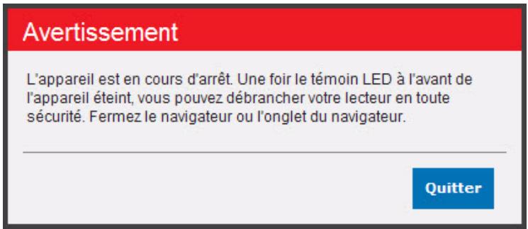 WESTERN DIGITAL MY BOOK LIVE DUO - Avertissement! ne pas débrancher le lecteur pendant l'arrêt ou le redémarrage. - 6