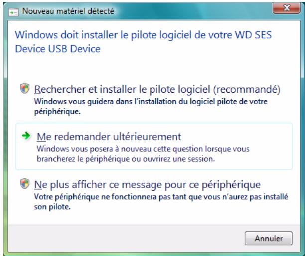 WESTERN DIGITAL MY PASSPORT ESSENTIAL - Installation du lecteur automatiquement - 1
