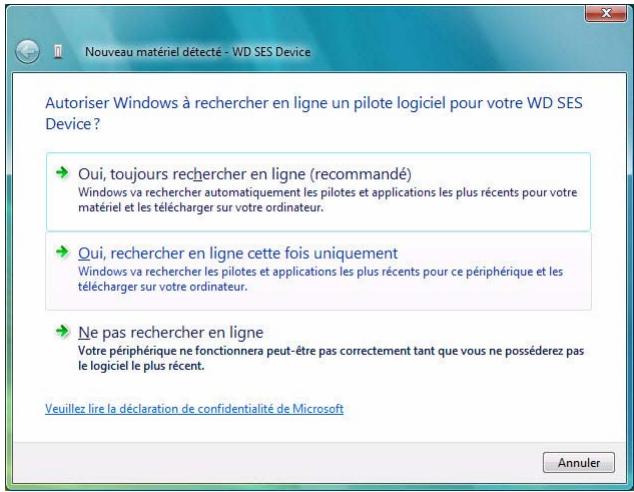 WESTERN DIGITAL MY PASSPORT ESSENTIAL - Installation du lecteur automatiquement - 2