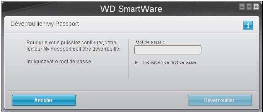 WESTERN DIGITAL MY PASSPORT ESSENTIAL - Déverrouillage du lecteur avec le logiciel WD smartware - 2