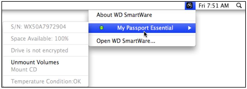 WESTERN DIGITAL MY PASSPORT ESSENTIAL - Vérification de l'état du lecteur - 1