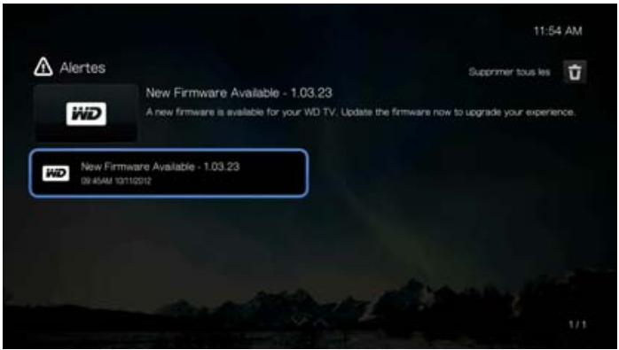 WESTERN DIGITAL TV PLAY - Alertes - 2