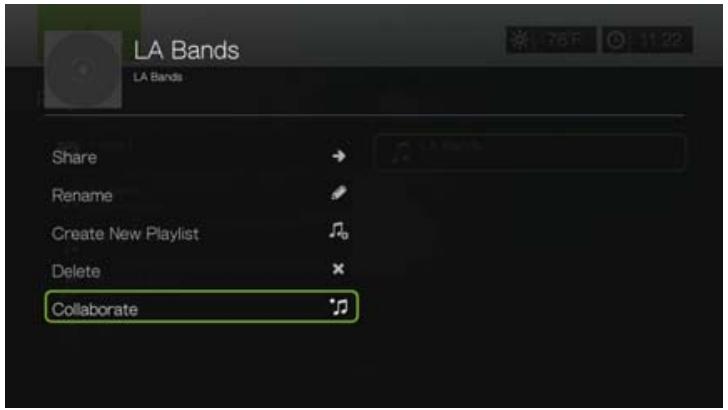 WESTERN DIGITAL TV PLAY - Sélectionnez collaborer, puis appuyez sur OK. - 1