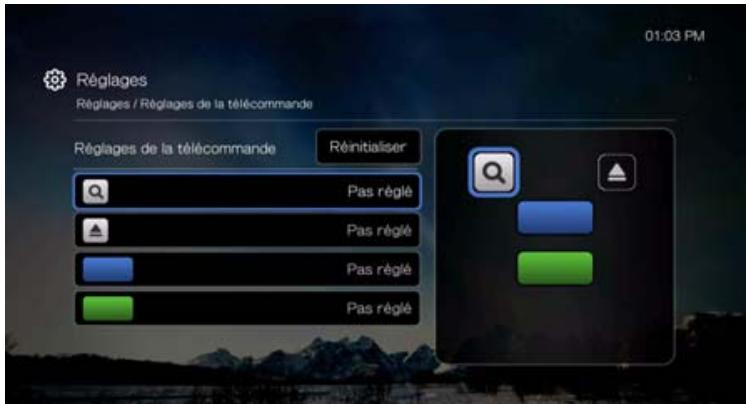WESTERN DIGITAL TV PLAY - Réglages de la télécommande - 1