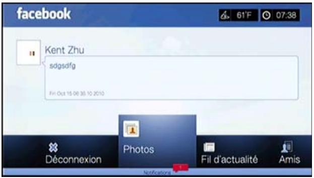 WESTERN DIGITAL TV PLAY - Première connexion à facebook - 2