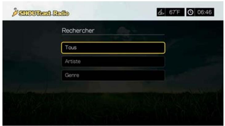WESTERN DIGITAL TV PLAY - Écouter une station radio shoutcast - 4