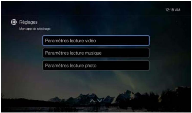 WESTERN DIGITAL TV PLAY - Paramètres de lecture - 1