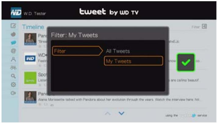 WESTERN DIGITAL TV PLAY - Utilisation de l'option filter - 1