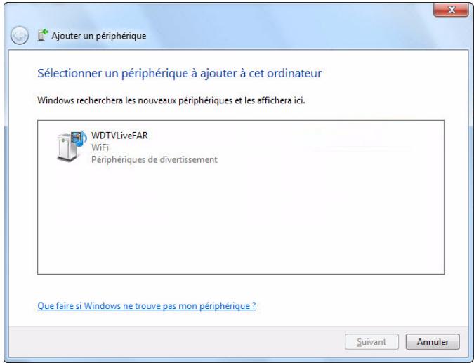 WESTERN DIGITAL TV PLAY - Obtenir le code de jumelage windows - 3