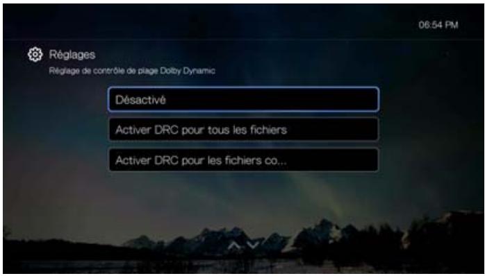 WESTERN DIGITAL TV PLAY - Paramètre dolby dynamic range control (DRC) - 1