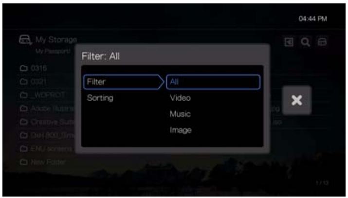 WESTERN DIGITAL TV PLAY - Filtrer - 1