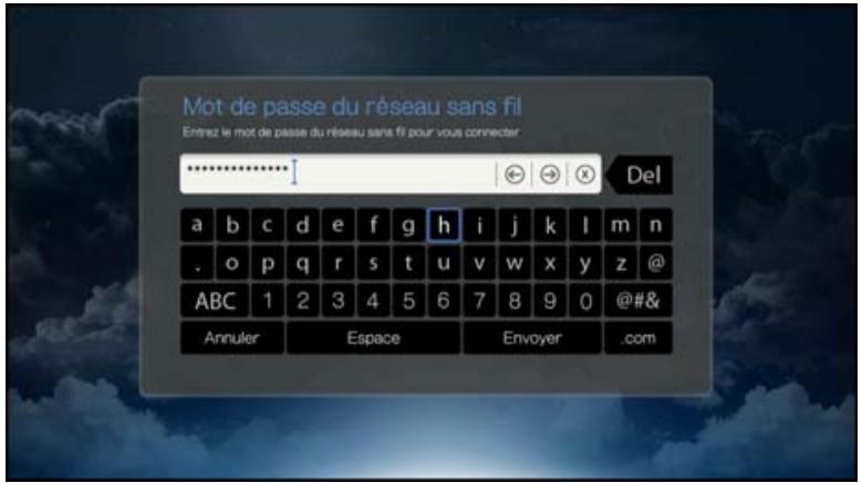 WESTERN DIGITAL TV PLAY - Recherche automatique ou saisie manuelle du nom de réseau sans fil - 4
