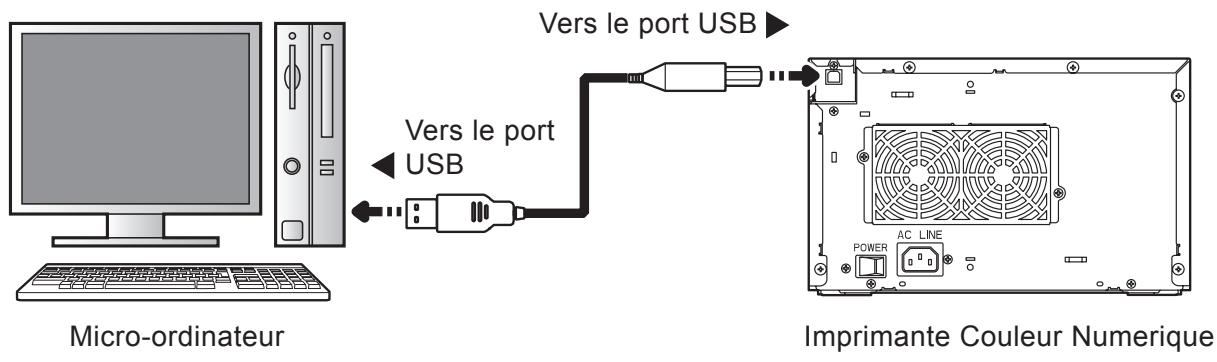 MITSUBISHI CP-D707DW - CONNEXION A UN ORDINATEUR (EXAMPLE) - 1
