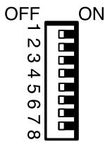 MITSUBISHI CP9810DW - Configuration des commutateurs DIP - 1