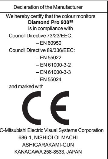 MITSUBISHI DIAMOND PRO 930SB - Ergonomics - 1
