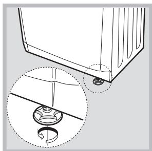 ARISTON AAQCF 81 U - Nivelling van de droger - 2