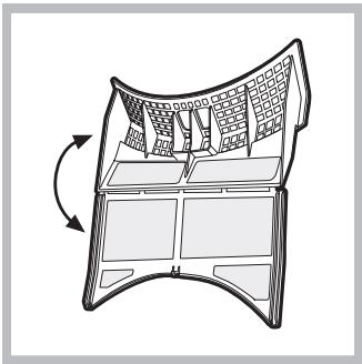 ARISTON AAQCF 81 U - Reiniging van het filter na iedere cyclus - 1
