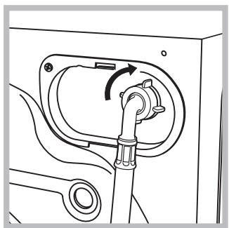 ARISTON AQUALTIS AQ9F492U - Connecting the water inlet hose - 1