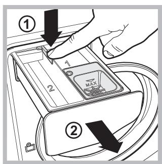 ARISTON AQUALTIS AQ9F492U - Cleaning the detergent dispenser drawer - 1