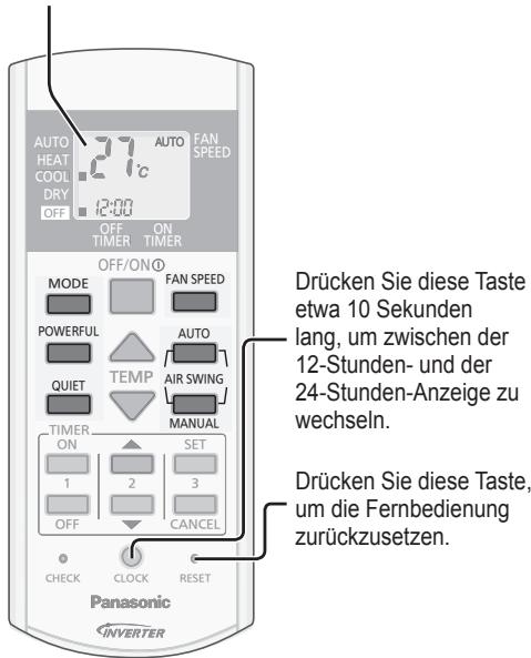PANASONIC CU-E18PFE - Anzeige auf dem Display - 1
