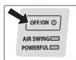 PANASONIC CU-E9PFE - Knop Auto OFF/ON - 1