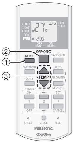 PANASONIC CU-E9PFE - Clock setting - 1