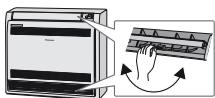 PANASONIC CU-E9PFE - Paraaabastaradirecçãohorizontaldo fluxo de ar - 1