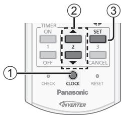 PANASONIC CU-E9PFE - Insertion des piles - 1