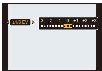PANASONIC DMC FZ200 - Appuyez sur / pour paramétre le taux de compensation de l'exposition, puis appuyez sur [MENU/SET]. - 1