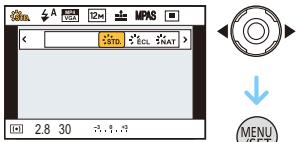 PANASONIC DMC FZ200 - Utilisation du menu rapide - 3