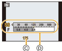 PANASONIC DMC FZ200 - Tournez la molette arrêté pour régler la vitesse d'obturation. - 1