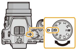 PANASONIC DMC FZ200 - Amenez la molette de selection sur [1A]. - 1
