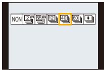PANASONIC DMC FZ200 - Appuyez sur  pour selectionner la vitesse de Rafale et appuyez sur [MENU/SET]. - 1
