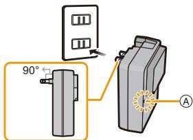PANASONIC DMC FZ200 - Branchez le chargeur à la prise électrique. - 1
