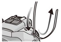 PANASONIC DMC FZ200 - Passez la dragonne à travers le stoppeur et attachez-la. - 1