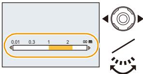 PANASONIC DMC FZ200 - Appuyez sur  ou tournez la molette arrriere pour faire la mise au point sur le sujet. - 1