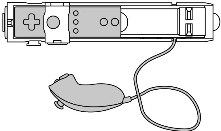 THRUSTMASTER DUAL TRIGGER GUN NW - INSTALLING THE WII REMOTE™ AND NUNCHUK™ IN THE "DUAL TRIGGER GUN NW" - 3