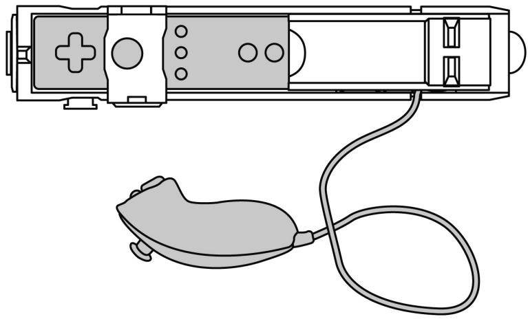 THRUSTMASTER DUAL TRIGGER GUN NW - INSTALAÇÃO DO WII REMOTE™ E NUNCHUK™ NO CONTROLADOR “DUAL TRIGGER GUN NW” - 3