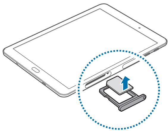 SAMSUNG SM-T815 - Retirer la carte SIM ou USIM - 1