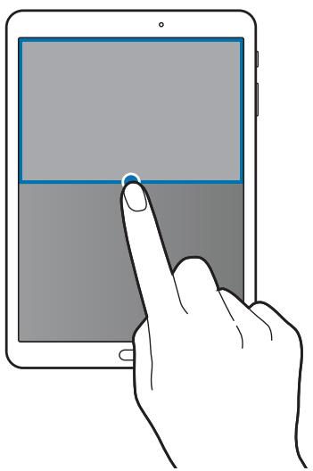 SAMSUNG SM-T815 - Démarrer l'affichage contextuel depuis l'écran partagé - 1