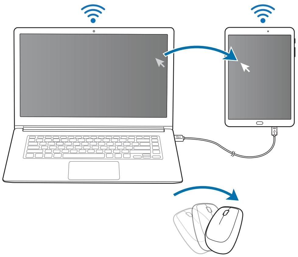SAMSUNG SM-T815 - Partager le clavier et la souris de l'ordinateur - 1