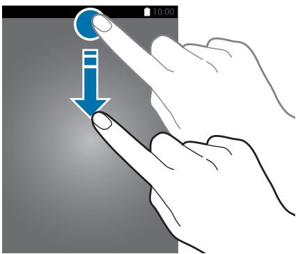 SAMSUNG SM-T815 - Utiliser le volet des raccourcis - 1